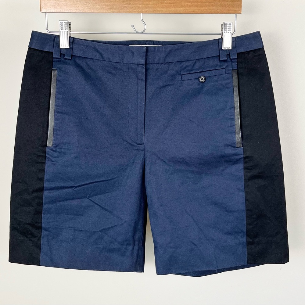 JASON WU Chino Shorts Leather Trim